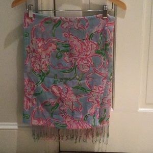 Lilly Pulitzer silk/wool scarf